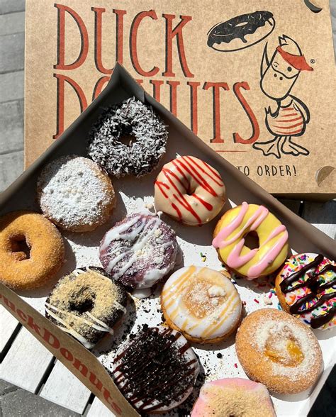 Duck donuts hours - Duck Donuts St.Louis. Today's Hours: 6:30 AM - 1:00 PM View All Hours. (636) 778-7770. 1651 Clarkson Road. Chesterfield, MO 63017 Get Directions. Fan Favorites. 